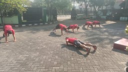 TINGKATKAN KEBUGARAN JASMANI, ANGGOTA KORAMIL 0816/13 LAKSANAKAN GIAT OLAHRAGA AEROBIK