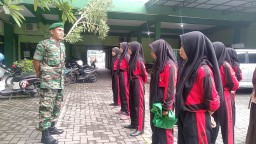 BABINSA KORAMIL 0816/05 MASUK SEKOLAH PEMBINAAN WASBANG & PBB