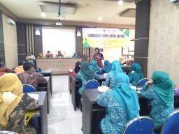 Peltu Lukman Mewakili Danramil 0816/05 Menghadiri Rapat Lokakarya Mini Lintas Sektor Triwulan I Kec. Tulangan-Sidoarjo