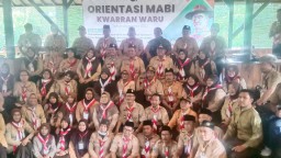 Danramil 0816/16 Waru Kapten Inf Kabul Tarmanto hadiri Orientasi majelis Pembimbing (Mabi)Gugus depan kawartir ranting Waru TA 2023
