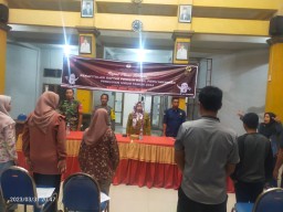 Babinsa Ramil 0816/13 Hadiri Rapat Pleno Terbuka Rekapitulasi Daftar Pemilih Hasil Pemutakhiran (DPHP)