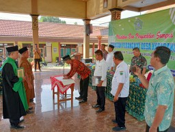 Danramil 0816/05 roadshow menghadiri pelantikan & pengambilan sumpah jabatan perangkat Desa-Kecamatan Tulangan
