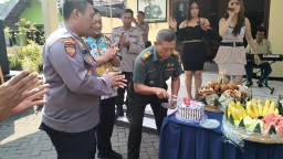 Danramil 05/Tulangan Bersama Forkopimda Hadiri Doa Bersama Rangka Hari Bhayangkara Ke-77 Tahun 2023