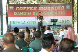 Coffee Morning Dandim 0816/Sidoarjo bersama Kepala OPD Kab. Sidoarjo