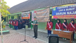 MPLS, Bati Tuud Koramil 05/Tulangan Latih PBB Siswa Siswi Baru