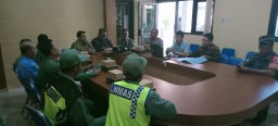 Danramil 0816/06 Tanggulangin Hadiri Rapat Koordinasi Tarantibum Peran Linmas