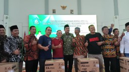 Kapten Inf Moh. Said & Babinsa Koramil 0816/05 Hadiri Penyerahan Sound Sistem Kepada RT Se-Kecamatan Tulangan