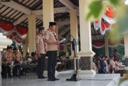 Dandim 0816 Sidoarjo Hadiri Upacara Peringatan Hari Pramuka ke 62
