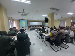 Tiga Pilar Pemdes Kebaron Hadiri Rapat Koordinasi Lomba Di Mapolresta Sidoarjo