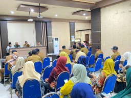 Babinsa Kepadangan Peltu Lukman Mewakili Danramil Hadiri Lokakarya Mini Lintas Sektor Bidang Kesehatan Puskesmas