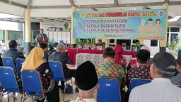 Danramil 0816/15 Sukodono Hadiri Pelantikan Perangkat Desa Suko