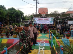 Babinsa Koramil 0816/12 Prambon Hadiri Penilaian Kegiatan Lomba Sidoresik Tahun 2023