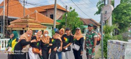 Danramil 0816/05 Tulangan Kapten Inf Moh.Said Bersama Muspika Dan Babinsa Hadiri Kegiatan Kegiatan Jalan Sehat HUT PGRI Ke-78