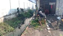 Danramil 0816/09 Krian buka Karya Bakti TNI manunggal bersama Rakyat