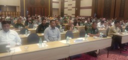 Danramil Jajaran Kodim 0816/Sidoarjo melaksanakan kegiatan Sosialisasi pencegahan pelanggaran Netralitas ASN, TNI - POLRI pada tahapan kampanye pemilu