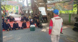Koramil 0816/06 Tanggulangin Berikan Pelatihan Tanggap Bencana Bekerjasama dengan Pemerintah Kecamatan Tanggulangin