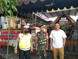 Koramil 0816/01 Sidoarjo pengamanan ibadah Natal tahun 2023.