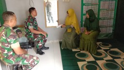 Wujud Kepedulian Babinsa 0816/03 Buduran, Serahkan Bantuan Untuk Menceriakan Hati Anak-anak di Panti Asuhan