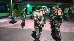 Peltu Marjuki Pimpin Apel Siaga Koramil 05/Tulangan Untuk Kondusivitas Wilayah