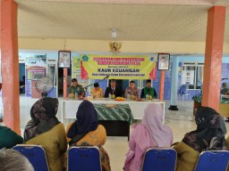 Danramil 0816/13 Wonoayu hadiri Pelantikan dan Pengambilan Sumpah Perangkat Desa Jimbaran Kulon