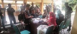 Koramil 0816/08 Jabon Melakukan Pemeriksaan Kesehatan Bersama Puskesmas untuk Meningkatkan Kesejahteraan Personil
