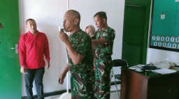 Puskesmas Tanggulangin Adakan Screening Kesehatan Di Markas Koramil 0816/06 Tanggulangin