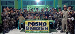 Personil Jabon Bersama Ranting GP Ansor Melaksanakan Posko Ramadhan.
