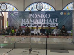 Babinsa Ramil 0816/07 Hadiri Apel Pembukaan Posko Ramadhan 1445 H PAC Ansor Kec. Krembung