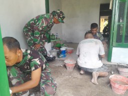Program RTLH Mandiri Koramil 0816/14 Taman di Desa Bringinbendo Hampir Selesai