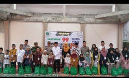 Malam Penuh Berkah: Babinsa Koramil 07/Krembung Hadiri Acara santunan Anak Yatim Piatu dan Buka Puasa Bersama di SDN I Krembung