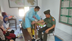 Pastikan Kesehatan anggota dan Persit Ranting 6 Tulangan, Koramil 05/Tulangan laksanakan Rikkes