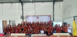 Babinsa 0816/01 Sertu M. Amri Hadiri Pelantikan Pengurus Pemuda Pancasila Kabupaten Sidoarjo.