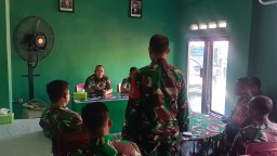 Kunjungan Dandim 0816/Sidoarjo, Menyemai Semangat dan Keharmonisan di Koramil 0816/14 Taman