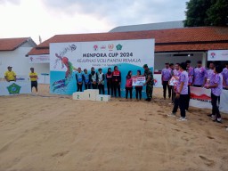 Danramil 0816/01 Sidoarjo Kota Hadiri Penutupan Piala Menpora Cup 2024: Dukung Prestasi dan Semangat Atlet Remaja
