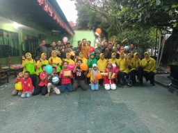 Kemeriahan HUT RI ke 79 di Koramil 0816/01 Sidoarjo.