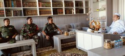 Jalin Sinergi untuk Hankamtibmas, Danramil Sukodono Silahturahmi ke Ponpes Bahrul Hidayah
