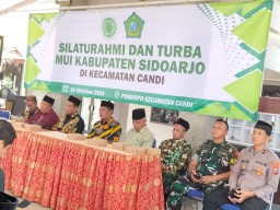 Babinsa Desa Gelam Hadiri Silaturahmi dan Turba MUI Kabupaten Sidoarjo di Pendopo Kecamatan Candi