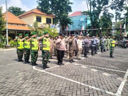 Forkopimka Sidoarjo gelar apel kesiapan Pengamanan Pilkada 2024.