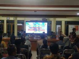 Babinsa & Bhabinkamtibmas Hadiri Serta Pengukuhan Pengurus Karang Taruna Desa Kebaron