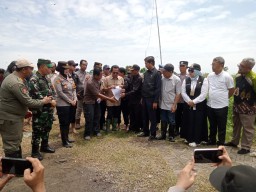 Eksekusi Lahan Tambak di Desa Segoro Tambak Berjalan Lancar dan Kondusif