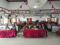 Babinsa Koramil 0816/16 Waru Hadiri Perayaan Tahun Baru Jemaat HKBP Waru di Desa Tambaksawah