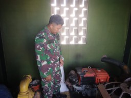 Babinsa Koramil 0816/17 Gedangan Cek Pompa Irigasi di Empat Desa, Satu Unit Dilaporkan Hilang, Babinsa Tegaskan Pentingnya Kewaspadaan Petani