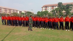Semangat Nasionalisme Menggema, Koramil 0816/14 Taman Latih 76 Calon Paskibraka Sambut HUT RI ke-80