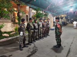 Patroli Malam di Candi: Kolaborasi Babinsa dan Banser Eratkan Kebersamaan