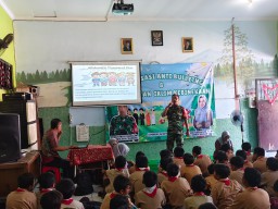 Babinsa Waru Tanamkan Wawasan Kebangsaan di SDN Janti 1: Lawan Bullying, Rawat Kebhinekaan Sejak Dini