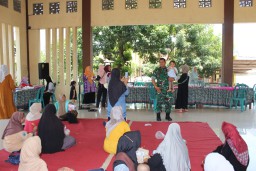 Satgas TMMD ke-126 Kodim 0816/Sidoarjo Dukung Kesehatan Warga Lewat Pendampingan Posyandu di Desa Kedondong