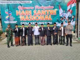 Babinsa Koramil 0816/14 Taman Hadiri Upacara Hari Santri di Desa Kedungturi: Semangat Kebangsaan dan Cinta Tanah Air Menyatu