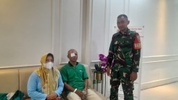Babinsa Koramil 0816/14 Taman Dampingi Operasi Katarak & Pterigium, Wujud Nyata Kepedulian TMMD ke-126 untuk Warga