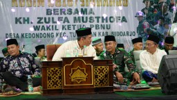 TMMD ke-126 Usai, Silaturahmi Menguat: Malam Pengajian Penuh Keakraban di Desa Kedondong