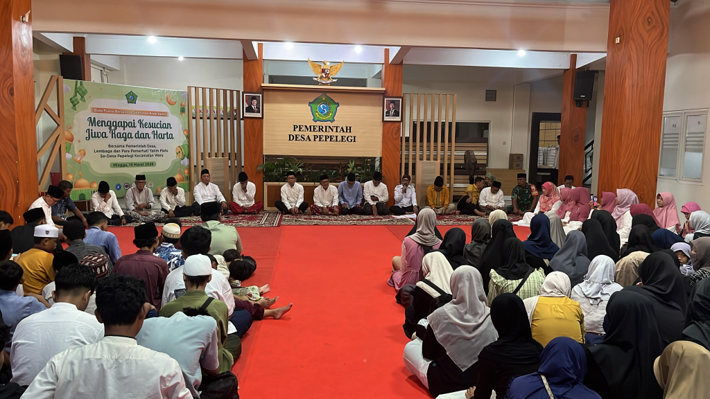 Ramadan Penuh Kepedulian, Desa Pepelegi Gelar Buka Bersama dan Santunan Yatim Piatu